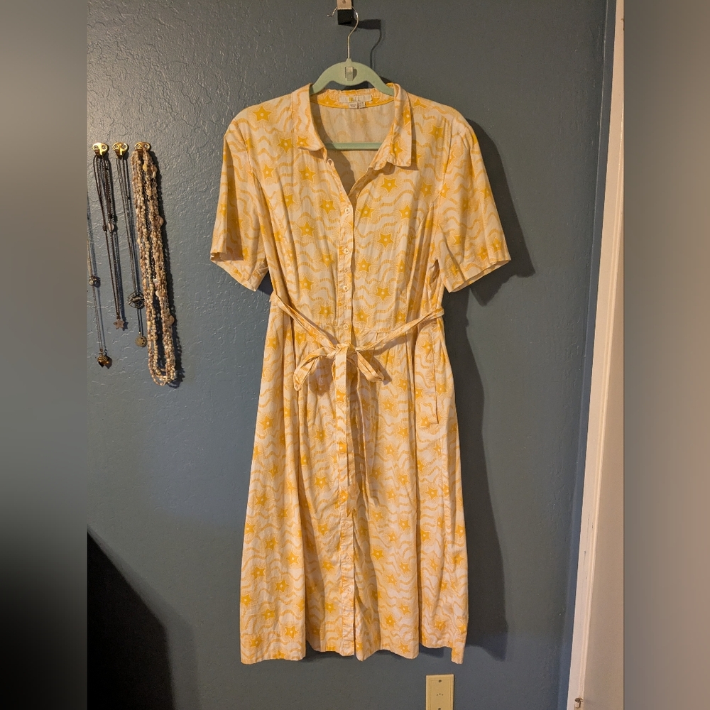 Sunny Yellow Boden Shirt Dress- Sz Us 14L
